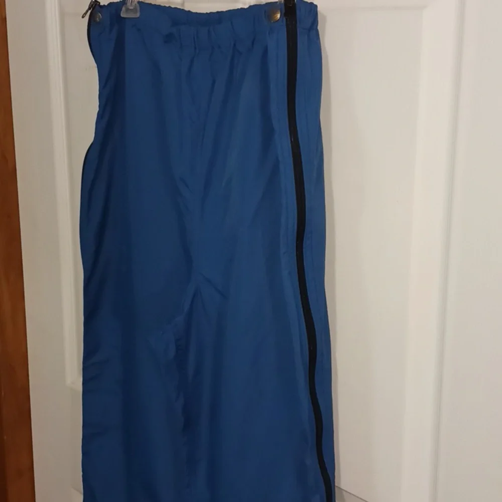 Vintage LL Bean 2-piece half zip windbreaker rain suit jogging pants - L - blue - Picture 12 of 16